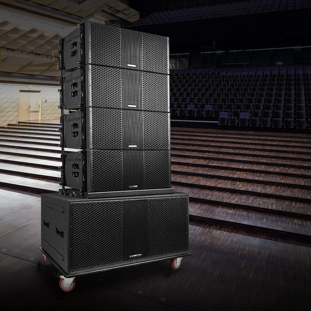 ZS-218SP210BP4C | ZETHUS Series Powered Line Array Set, Black – Sound Town