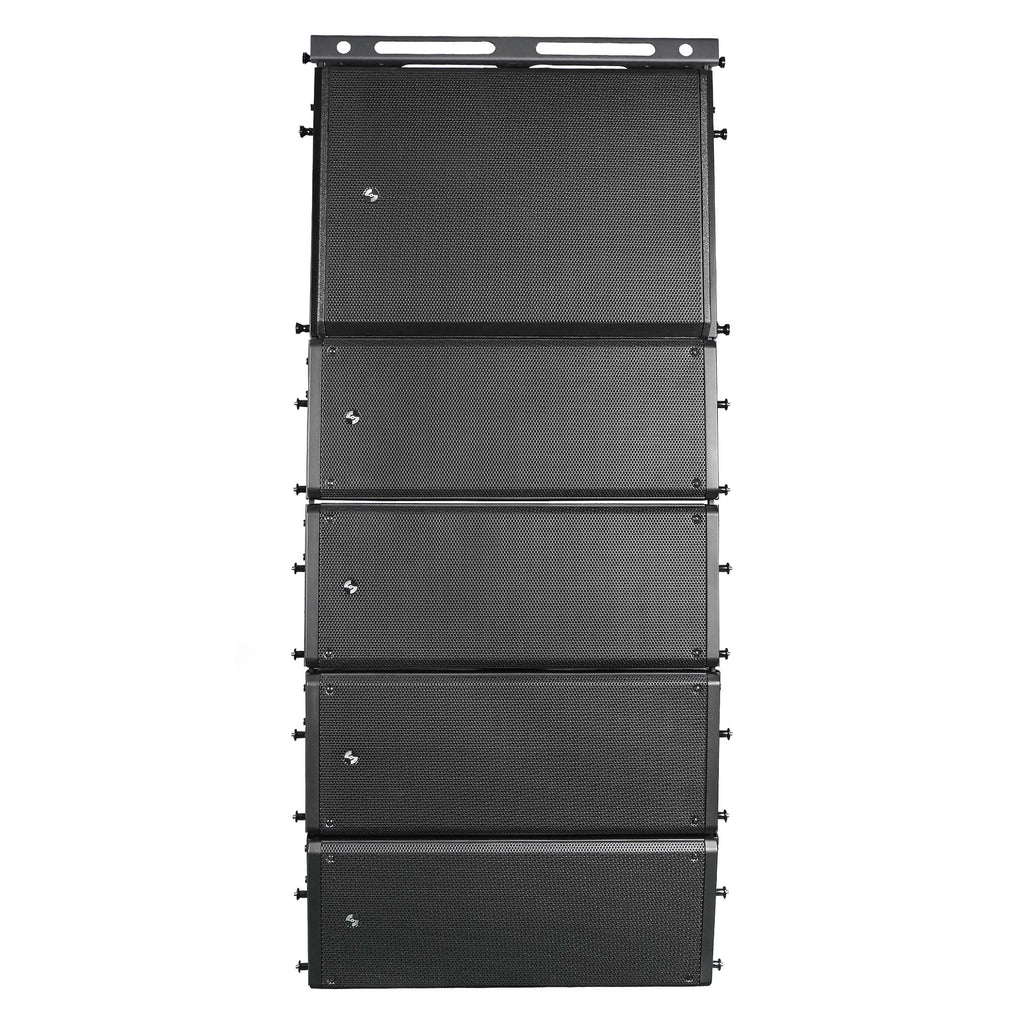 ZS-A210X4A18S | Powered Line Array System with Four Dual 10" Loudspeakers, 18" Subwoofer, and Multi-Purpose Flying/Ground-Stacking Frame, Black Front Panel