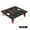 Sound Town ZSCB-215S | Heavy-Duty Plywood Caster Board for ZETHUS-215S/215SPW Subwoofers and Furniture with 4-inch Wheels and Brakes - Size and Dimensions