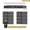 Sound Town ZSV26X8NTA64 | Passive Line Array Speaker System with Eight Dual 6.5“ Line Array Speakers, One Power Amplifier with DSP, Two Flying Frames, Black - ZETHUS-V26T and NTA6.4DSP Connection Diagram, High-Impedance-Mode
