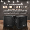 Sound Town METIS-15PWG-PAIR Pair of 15" 1800W Powered Subwoofers with Class-D Amplifiers, 4" Voice Coils, High-Pass Filters - Product Ad