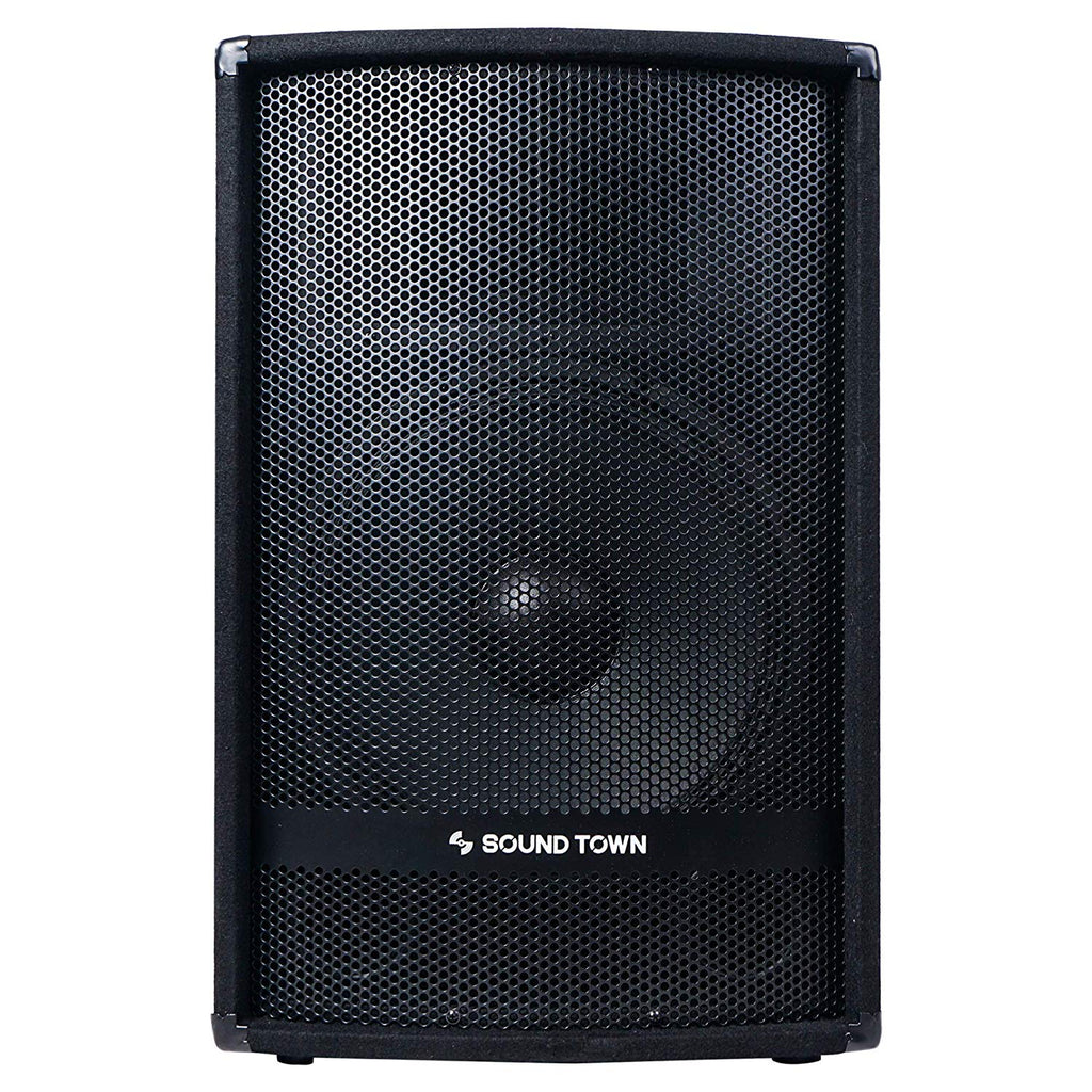   Sound Town METIS-115PW METIS Series 15" 700W 2-Way Full-Range Powered DJ PA Speaker w/ Bluetooth, Titanium Compression Driver, 3-Channel Mixer - front panel