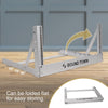 Sound Town 2PF-6A-R 6U Aluminum 2-Post Desktop Open-Frame Rack for PA, Audio/Video, Network Switches, Routers, Patch Panels, Angle Adjustable, Refurbished - Foldable for easy storage