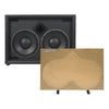 Sound Town BGC210BK-R | REFURBISHED: 2 x 10“ 400W Bass Cabinet w/ Horn, 8-ohm, 50oz Magnet, 3” Voice Coil, Birch Plywood, Black Tolex - without Front Grill