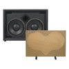 Sound Town BGC210BK 2 x 10“ 400W Bass Cabinet w/ Horn, 8-ohm, Birch Plywood, Black Tolex - without Front Grill