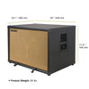 Sound Town BGC210BK-R | REFURBISHED: 2 x 10“ 400W Bass Cabinet w/ Horn, 8-ohm, 50oz Magnet, 3” Voice Coil, Birch Plywood, Black Tolex- size and dimensions