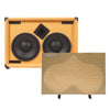 Sound Town BGC210OR | 2 x 10“ 400W Bass Cabinet w/ Horn, 8-ohm, Birch Plywood, 50oz Magnet, 3” Voice Coil, Orange Tolex - without front grill
