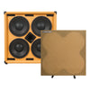 Sound Town BGC410OR 4 x 10“ 800W Bass Cabinet w/ Horn, 8-ohm, Birch Plywood, Orange Tolex - removable wheat cloth grill
