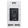 Sound Town CARME-110SWPW-R CARME Series 10” 600W Powered PA/DJ Subwoofer with Folded Horn Design, White, Refurbished - Back Panel