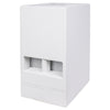 Sound Town CARME-110SWPW-R CARME Series 10” 600W Powered PA/DJ Subwoofer with Folded Horn Design, White, Refurbished - Left Panel