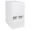 Sound Town CARME-110SWPW-R CARME Series 10” 600W Powered PA/DJ Subwoofer with Folded Horn Design, White, Refurbished - Right Panel