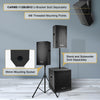 Sound Town CARME-112BPW CARME Series 12" 2-Way Powered PA DJ Monitor Speaker, Black w/ Compression Driver for Installation, Live Sound, Karaoke, Bar, Church - Compatible U-Bracket, M8 Threaded Mounting Points, 35mm Mounting Socket, Stand and Subwoofer Sold Separately