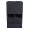 Sound Town CARME-112SPW-PAIR CARME Series 10” 600W Powered PA/DJ Subwoofer with Folded Horn Design, Black - Front Panel