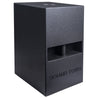 Sound Town CARME-112SPW-V5PW CARME Series 10” 600W Powered PA/DJ Subwoofer with Folded Horn Design, Black - Right Panel