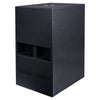 Sound Town CARME-112SPW CARME Series 12” 800W Powered PA/DJ Subwoofer with Folded Horn Design, Black - Left Panel
