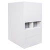 Sound Town CARME-112SWPW-PAIR CARME Series 12” 800W Powered PA/DJ Subwoofer with Folded Horn Design, White - Right Panel