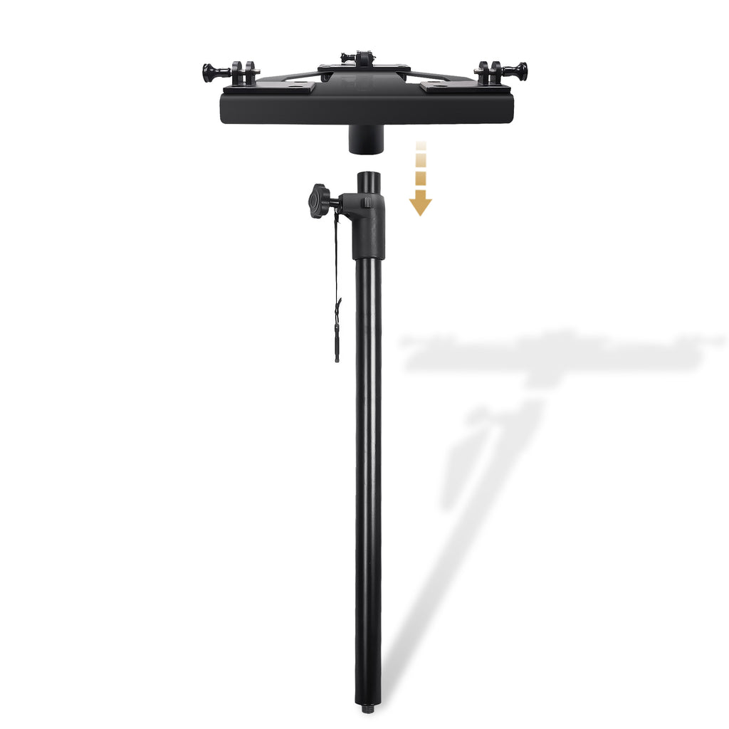 Sound Town CARME-18M3 Subwoofer Speaker Stand and Mounting Adapter for ZETHUS-M3 Line Array - Pole