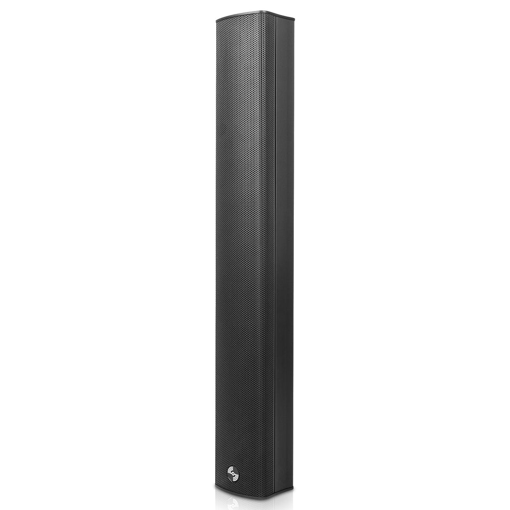 Sound Town CARME-18M64 Compact Professional Line Array Column Speaker with Wall Mount Bracket, 6 x 3" Woofers, 4 x 1.2" Dome Tweeters, Black, for Church, Lounge, Live Event - 8 Ohms