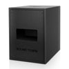 Sound Town CARME-208S-R CARME Series Dual 8" 800W Passive PA DJ Subwoofer with Folded Horn Design, Black, for Lounge, Club, Bar, Theater, Restaurant, Church, Refurbished - left panel