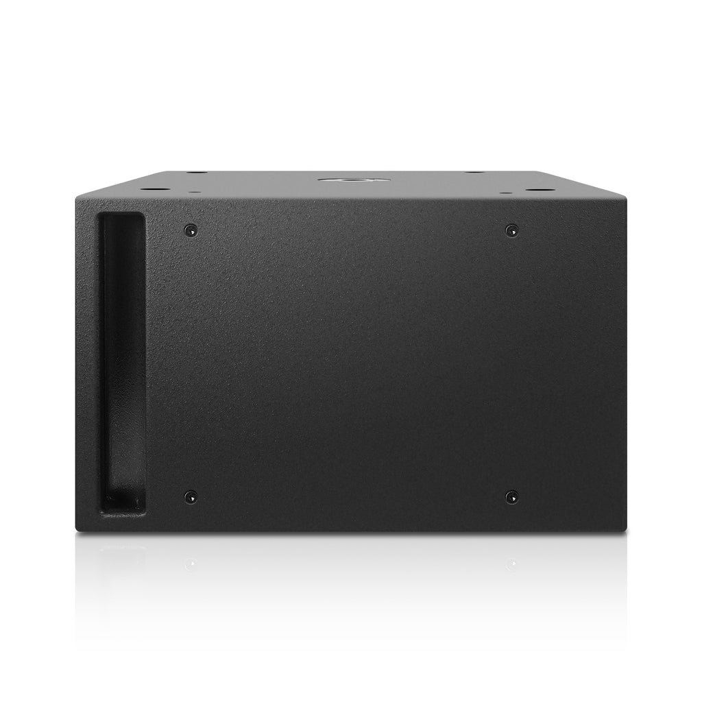 Sound Town CARME-212S CARME Series Dual 12" 1600W Passive PA DJ Subwoofer with Folded Horn Design, Black, for Lounge, Club, Bar, Theater, Restaurant, Church, 38 Hz, Birch Plywood, Texture Coating, Side Panel