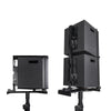 Sound Town CARME-28M3 Line Array System with One Dual 8" Powered Subwoofer w/ DSP and Speaker Output, Two 6 x 3" Line Array Speakers, Black - Mounting Adapter