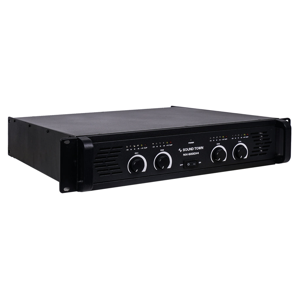 CARME-U108BNIX 4-Channel 4 X 750W at 4-ohm, 6000W Peak Output Professional Power Amplifier - Right Panel