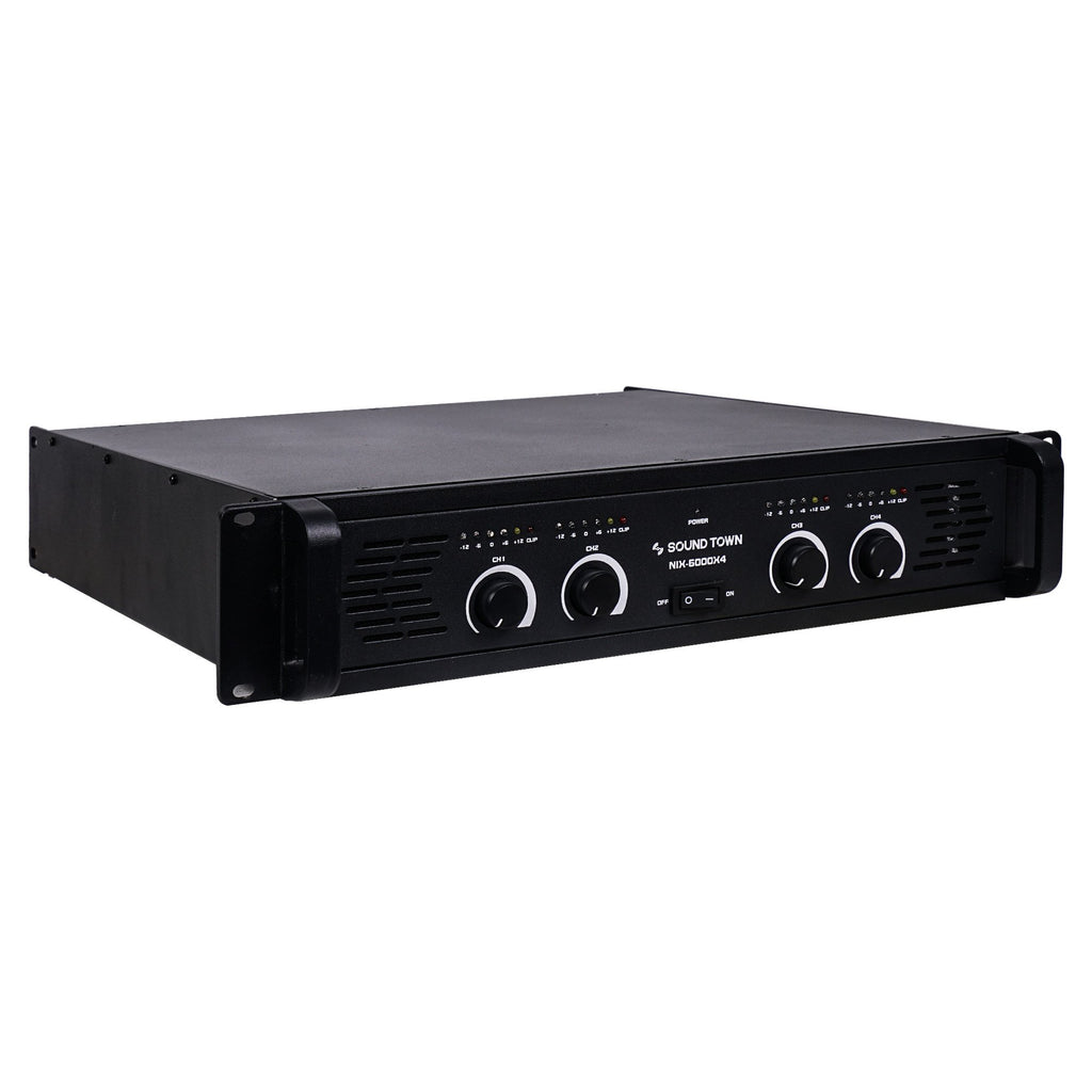 Sound Town CARME-U108WNIX 4-Channel 4 X 750W at 4-ohm, 6000W Peak Output Professional Power Amplifier Right Panel