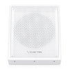 Sound Town CARME-U8MW CARME Series 8" Coaxial Passive 2-way Professional PA DJ Stage Monitor Speaker, White with U Mounting Bracket, for Surface-Mount, Installation, Commercial Audio, Live Sound, Bar, Church - Front Grille