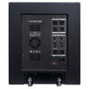 Sound Town CARPO-15SPW-PAIR CARPO Series 2-Pack 15-inch 1600 Watts Powered PA DJ Subwoofers with Speaker Outputs, Plywood Enclosure and Wheels, Black - Back Panel Input and Outputs
