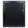 Sound Town CARPO-15SPW 1600 Watts 15 Powered Subwoofer with 2 Speaker Outputs, Plywood Enclosure and 2 Wheels, Black - Front Panel, Steel with Anti-Corrosion Mesh Grille