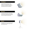 Sound Town CARPO-S1 Multi-Position Diagram, Instructions and Recommendations: Tilt-Back, Floor Monitor, Speaker Stand