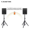 Sound Town CARPO-S1 Multi-position All-in-one Powered PA System with TWS Bluetooth, Rechargeable Battery - Pair 2 Devices Simultaneously