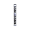 Sound Town CARPO-V10W-R Passive Wall-Mount Column Mini Line Array Speaker with 8 x 5” Woofers, White, for Live Event, Church, Commercial Audio Installation, Refurbished - 2 x Compression Drivers