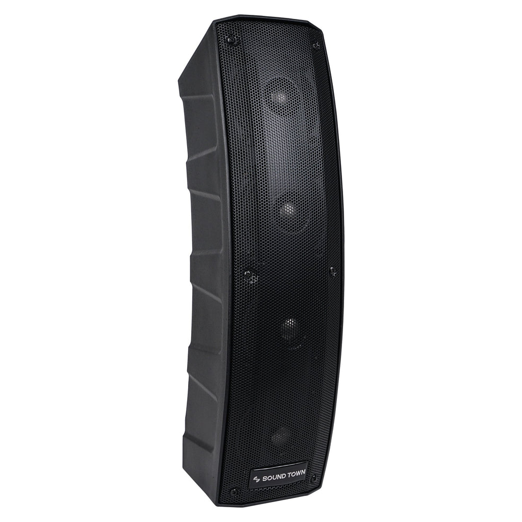CARPO-V412DS 500W Passive Column Speaker Mini Line Array System w/ 4 X 4 inch Column Speaker - right panel
