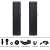 Sound Town CARPO-V5B | Pair of Passive Wall-Mount Column Mini Line Array Speakers with 4 x 5” Woofers, Black for Live Event, Church, Conference, Lounge, Installation - Package Contents