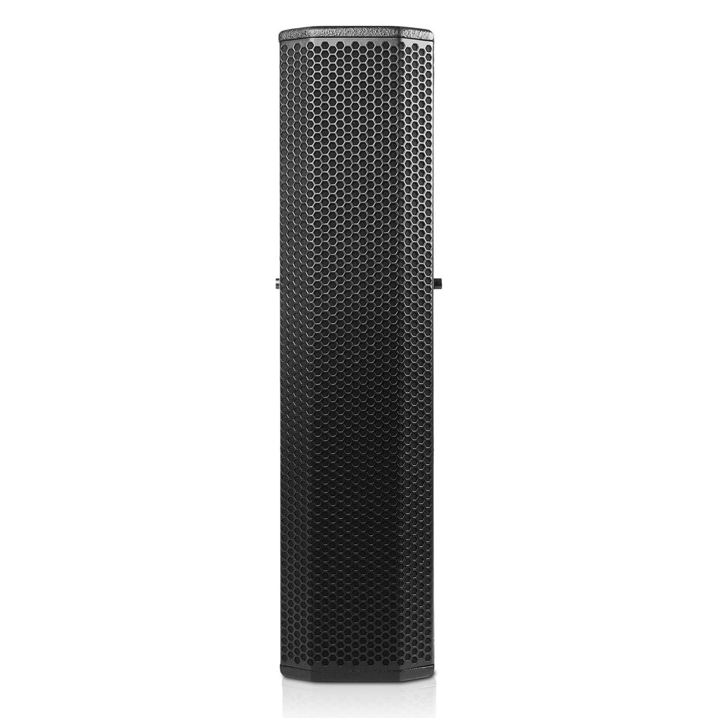 Sound Town CARPO-V5B | Passive Wall-Mount Column Mini Line Array Speakers with 4 x 5” Woofers, Black for Live Event, Church, Conference, Lounge, Installation - Front Panel