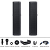 Sound Town CARPO-V5B12 Passive Wall-Mount Column Mini Line Array Speakers with 4 x 5 inch Woofers, Black for Live Event, Church, Conference, Lounge, Installation - Package Contents & Accessories