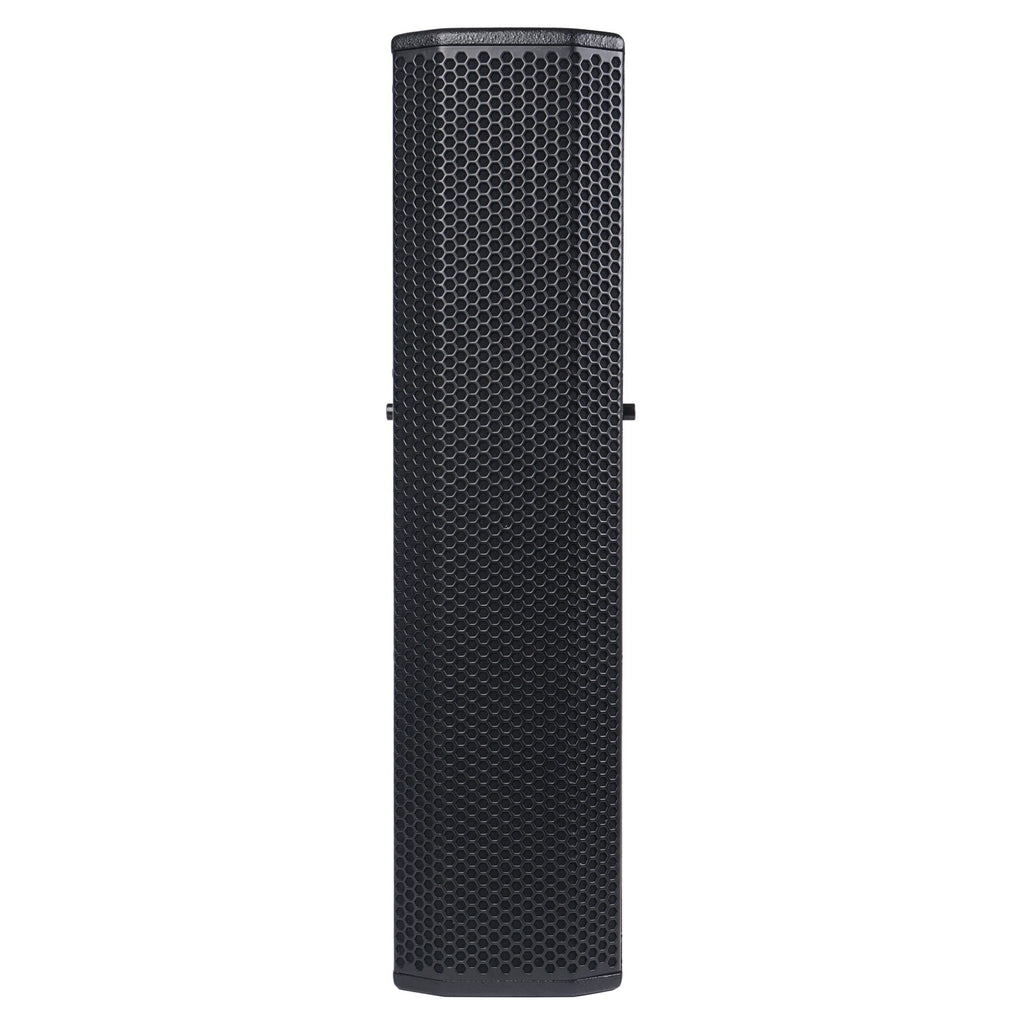 Sound Town CARPO-V5B12 Passive Wall-Mount Column Mini Line Array Speakers with 4 x 5 inch Woofers, Black for Live Event, Church, Conference, Lounge, Installation - Front Panel