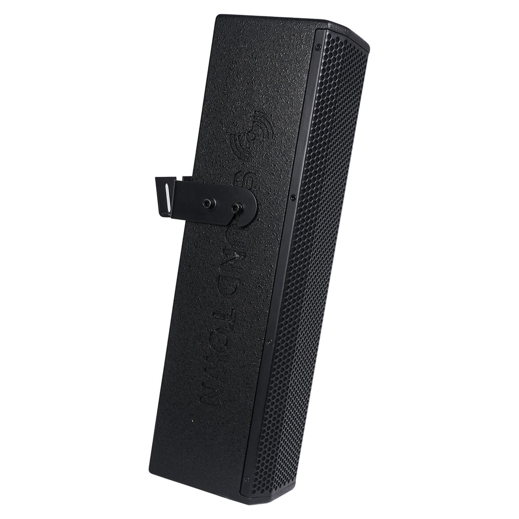 Sound Town CARPO-V5B12 Passive Wall-Mount Column Mini Line Array Speakers with 4 x 5 inch Woofers, Black for Live Event, Church, Conference, Lounge, Installation - Side Panel