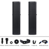 Sound Town CARPO-V5B-R Pair of Passive Wall-Mount Column Mini Line Array Speakers with 4 x 5” Woofers, Black for Live Event, Church, Conference, Lounge, Installation, Refurbished - Package Contents