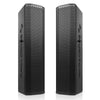 Sound Town CARPO-V5B-R Pair of Passive Wall-Mount Column Mini Line Array Speakers with 4 x 5” Woofers, Black for Live Event, Church, Conference, Lounge, Installation, Refurbished - Main