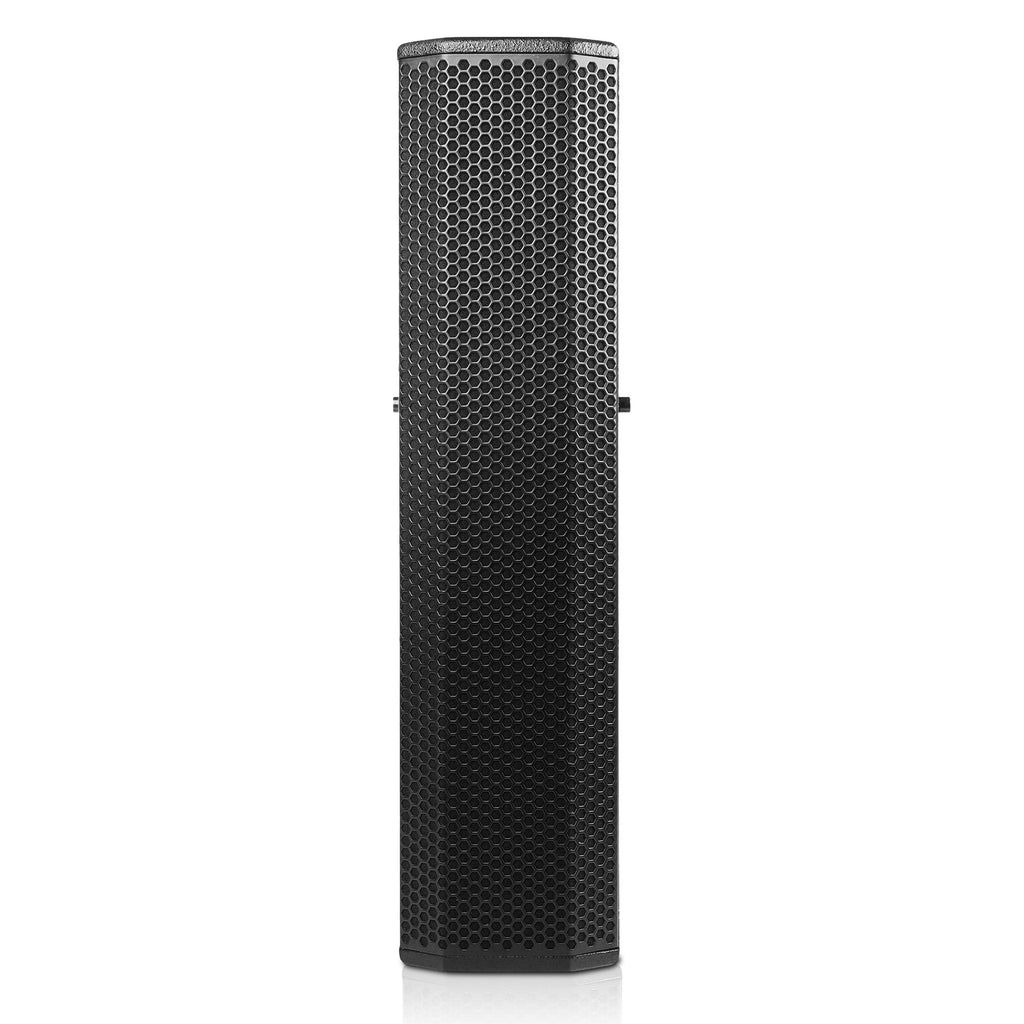 Sound Town CARPO-V5B-R Passive Wall-Mount Column Mini Line Array Speakers with 4 x 5” Woofers, Black for Live Event, Church, Conference, Lounge, Installation, Refurbished - Front Panel