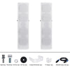 Sound Town CARPO-V5W12 Passive Wall-Mount Column Mini Line Array Speakers with 4 x 5” Woofers, White for Live Event, Church, Conference, Lounge, Commercial Audio Installation - Package Contents & Included Accessories