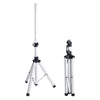 Sound Town CARPO-V5W15 2-Pack Universal Tripod Speaker Stands with Adjustable Height, 35mm Compatible Insert, Locking Knob and Shaft Pin, White