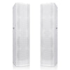 Sound Town CARPO-V5W Pair of Passive Wall-Mount Column Mini Line Array Speakers with 4 x 5” Woofers, White for Live Event, Church, Conference, Lounge, Commercial Audio Installation