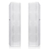 Sound Town CARPO-V5W Pair of Passive Wall-Mount Column Mini Line Array Speakers with 4 x 5” Woofers, White for Live Event, Church, Conference, Lounge, Commercial Audio Installation