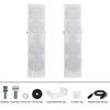 Sound Town CARPO-V5W-R Pair of Passive Wall-Mount Column Mini Line Array Speakers with 4 x 5” Woofers, White for Live Event, Church, Conference, Lounge, Installation, Refurbished - Package Contents