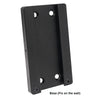 Sound Town CWB-1-PAIR 2-Pack Universal Speaker Wall Mount Brackets, 4.25" x 2" Mounting Template, Black - Base (Fixed on the Wall)