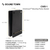 Sound Town CWB-1-PAIR 2-Pack Universal Speaker Wall Mount Brackets, 4.25" x 2" Mounting Template, Black - Omnimount Mounting Points, Size & Dimensions, Specifications
