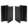 Sound Town CWB-1A-PAIR 2-Pack Universal Speaker Wall Mount Brackets with Angle Adjustment, 4.25" x 2" Mounting Template, Black, Set, Pair